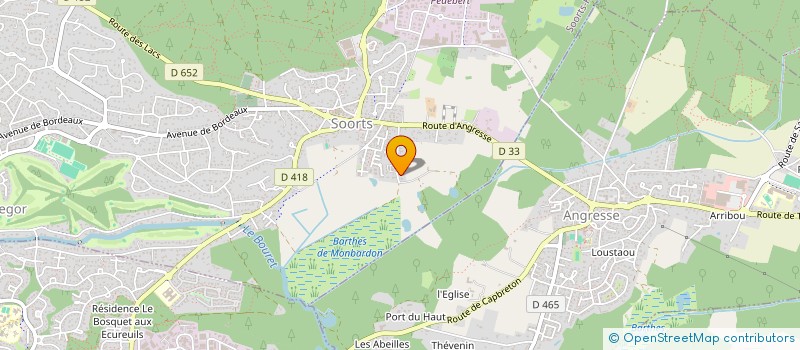 localisation de l'entreprise MADAME BRIGITTE LABARTHE  SOORTS-HOSSEGOR