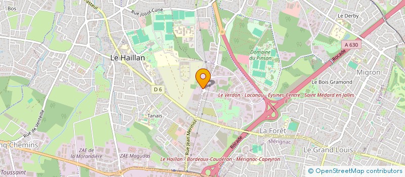 localisation de l'entreprise MADAME BRIGITTE LABEGURIE  LE HAILLAN