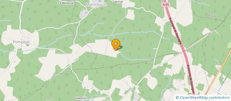 localisation de l'entreprise MADAME BRIGITTE LABORDE  MARIMBAULT