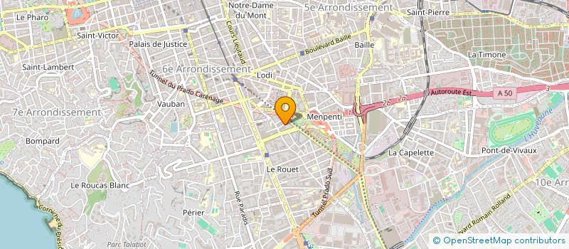 localisation de l'entreprise MADAME BRIGITTE LABOUREL  MARSEILLE