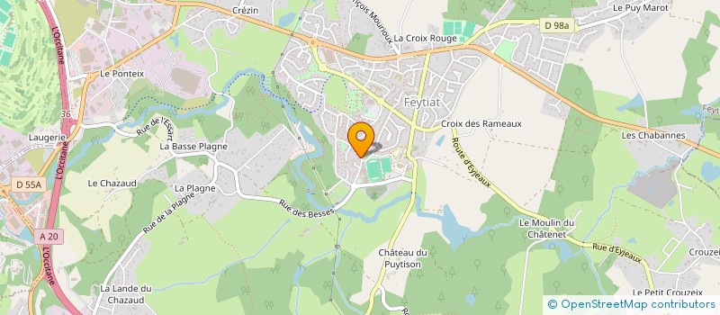 localisation de l'entreprise MADAME BRIGITTE LACHATRE  FEYTIAT