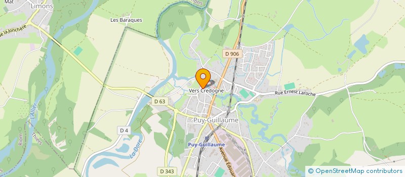 localisation de l'entreprise MADAME BRIGITTE LACHAUX  PUY-GUILLAUME