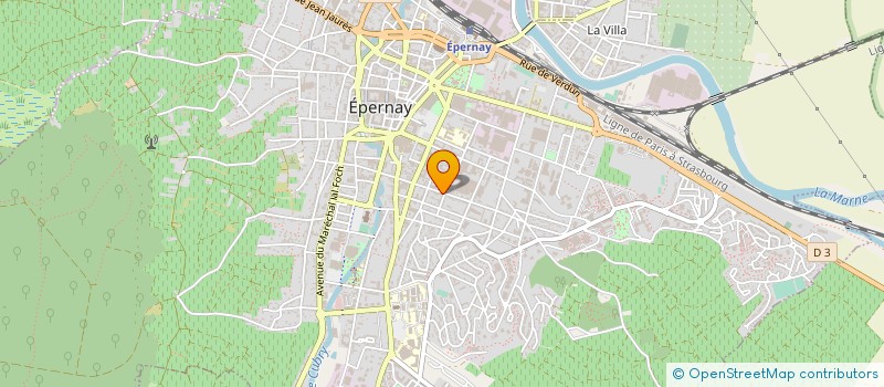 localisation de l'entreprise MADAME BRIGITTE LAFOREST  EPERNAY