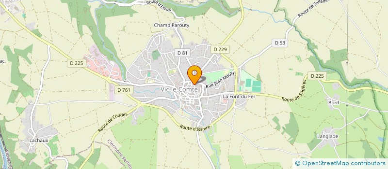 localisation de l'entreprise MADAME BRIGITTE LAHALLE à VIC-LE-COMTE