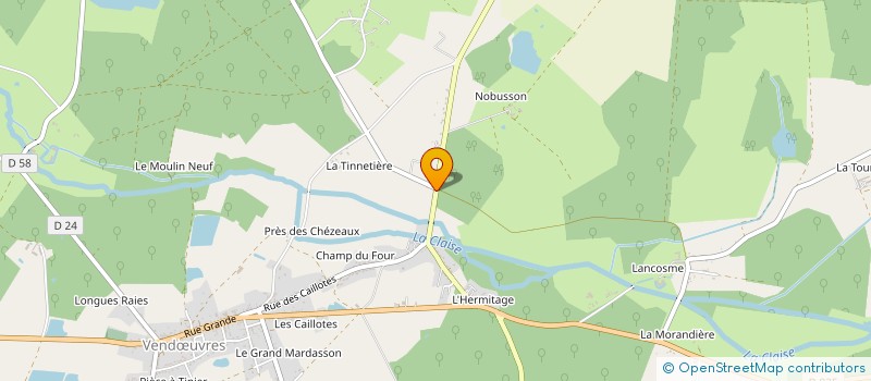 localisation de l'entreprise MADAME BRIGITTE LAMARQUE à VENDŒUVRES