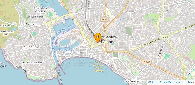 localisation de l'entreprise MADAME BRIGITTE LAMBOT  LES SABLES-D'OLONNE