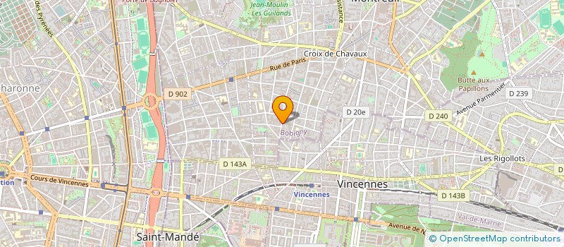 localisation de l'entreprise MADAME BRIGITTE LANGELIE à MONTREUIL