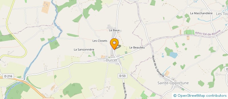 localisation de l'entreprise MADAME BRIGITTE LANGLINE à DURCET
