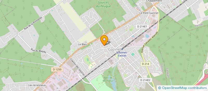 localisation de l'entreprise MADAME BRIGITTE LANGLOIS  CESTAS