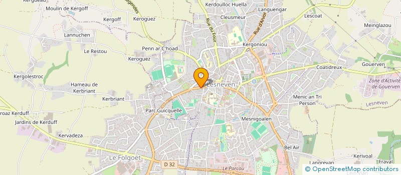 localisation de l'entreprise MADAME BRIGITTE LANGONNE à PLOUDANIEL