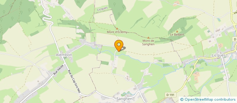 localisation de l'entreprise MADAME BRIGITTE LANNOY  SANGHEN