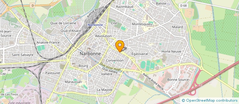 localisation de l'entreprise MADAME BRIGITTE LAPEYRE à NARBONNE