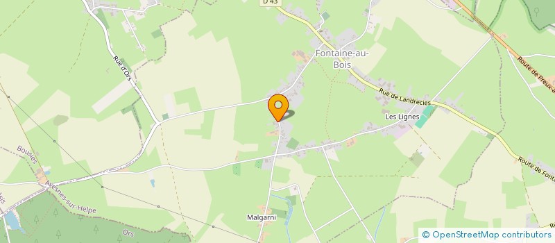 localisation de l'entreprise MADAME BRIGITTE LAROUSSE à FONTAINE-AU-BOIS