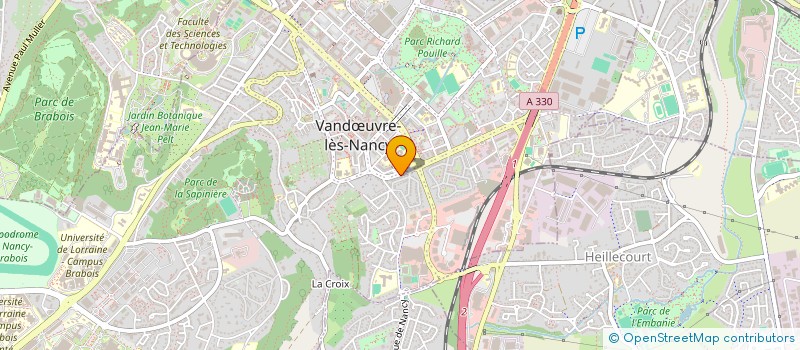 localisation de l'entreprise MADAME BRIGITTE LARTILLOT  VANDUVRE-LES-NANCY