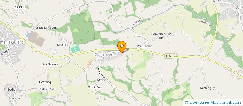 localisation de l'entreprise MADAME BRIGITTE LE BAIL  COATREVEN