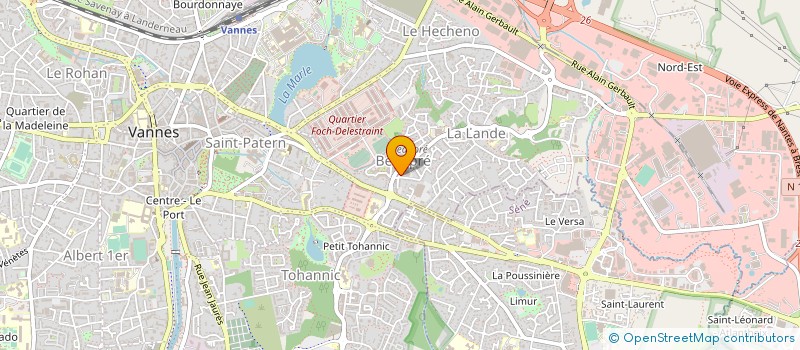 localisation de l'entreprise MADAME BRIGITTE LE BELLEGO à VANNES