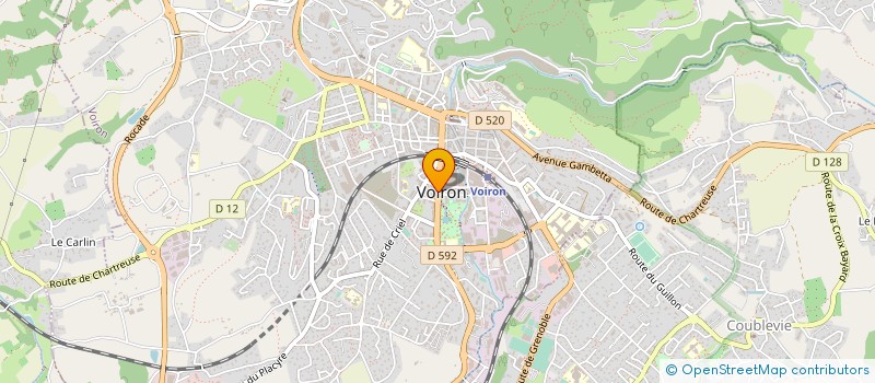 localisation de l'entreprise MADAME BRIGITTE LE BOT  VOIRON