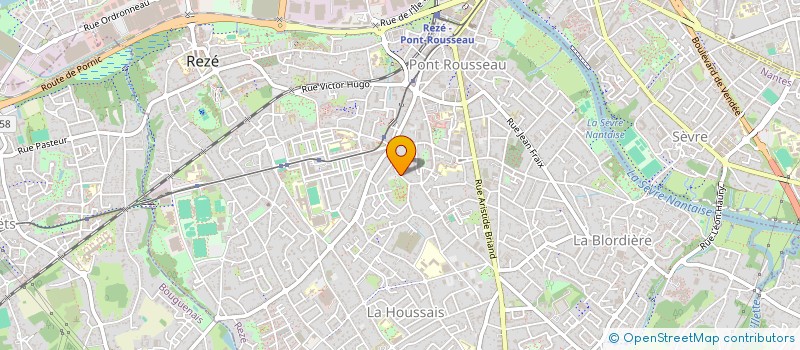 localisation de l'entreprise MADAME BRIGITTE LE DREO  REZE