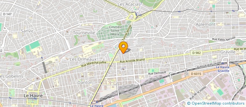 localisation de l'entreprise MADAME BRIGITTE LE GAC à LE HAVRE