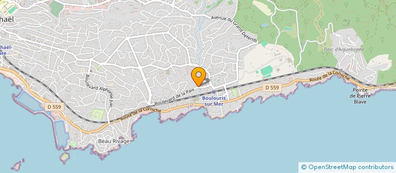 localisation de l'entreprise MADAME BRIGITTE LE GALL  SAINT-RAPHAEL