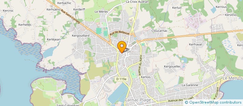 localisation de l'entreprise MADAME BRIGITTE LE GALLAIS  CARNAC