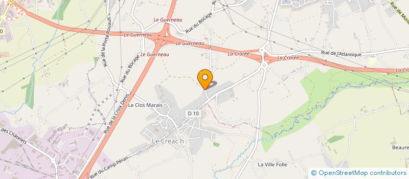 localisation de l'entreprise MADAME BRIGITTE LE LAUSQUE  TREGUEUX