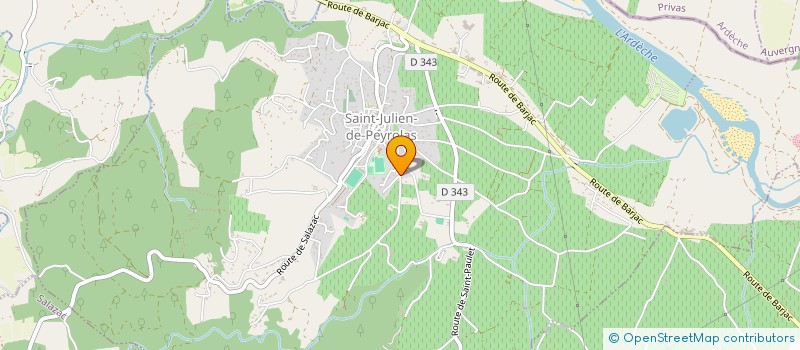 localisation de l'entreprise MADAME BRIGITTE LE MOTAIS  SAINT-JULIEN-DE-PEYROLAS