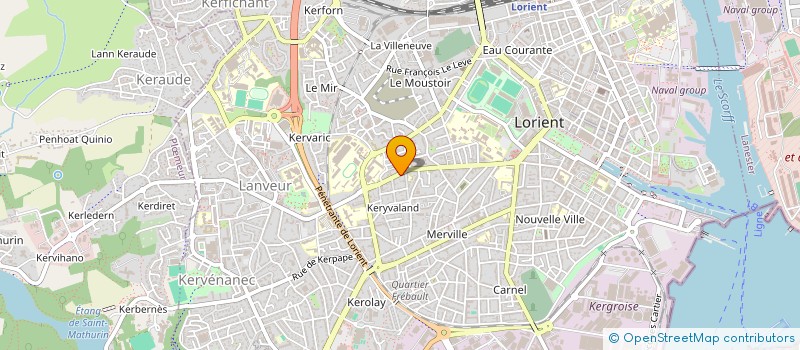 localisation de l'entreprise MADAME BRIGITTE LE REST à LORIENT