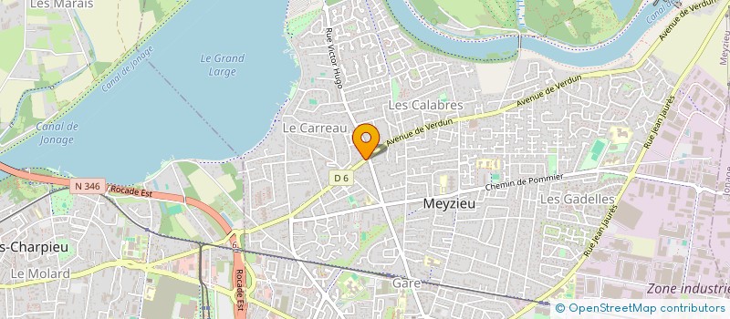 localisation de l'entreprise MADAME BRIGITTE LEAUNE  MEYZIEU