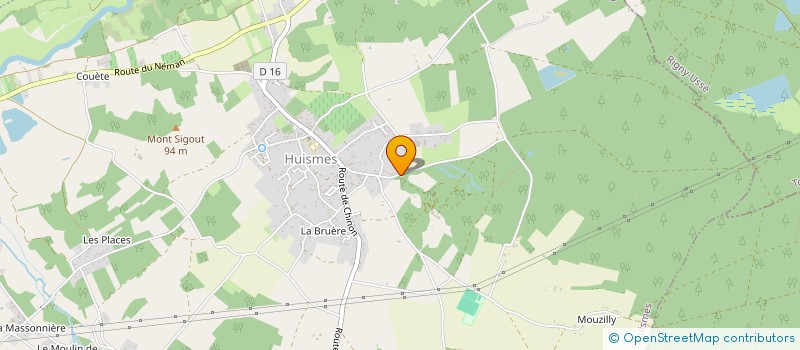 localisation de l'entreprise MADAME BRIGITTE LEBERT  HUISMES