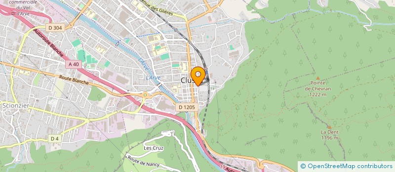 localisation de l'entreprise MADAME BRIGITTE LEBET  CLUSES