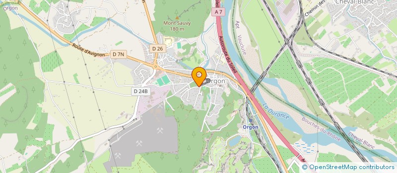 localisation de l'entreprise MADAME BRIGITTE LEBIGRE  ORGON