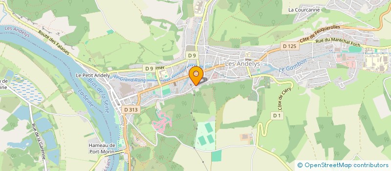 localisation de l'entreprise MADAME BRIGITTE LEBOUGAULT  LES ANDELYS