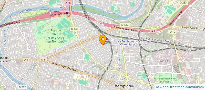 localisation de l'entreprise MADAME BRIGITTE LEBRASSEUR à CHAMPIGNY-SUR-MARNE