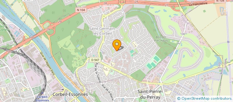 localisation de l'entreprise MADAME BRIGITTE LECLERC à SAINT-GERMAIN-LES-CORBEIL