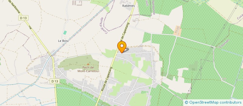 localisation de l'entreprise MADAME BRIGITTE LECLERCQ  CUXAC-D'AUDE