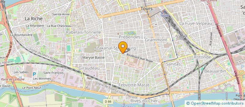 localisation de l'entreprise MADAME BRIGITTE LECOCQ  TOURS