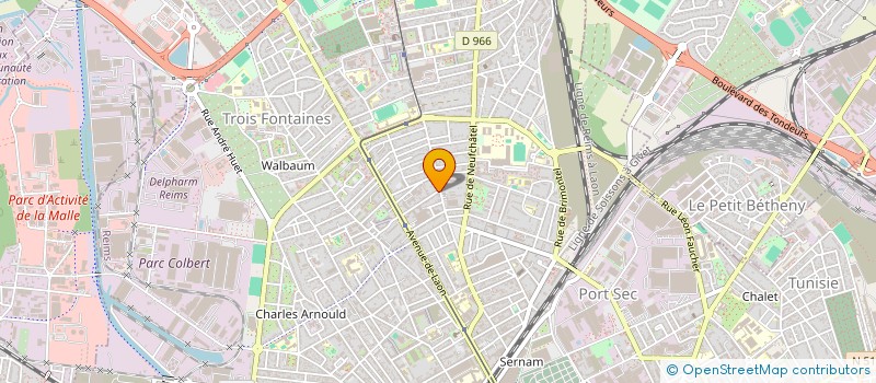 localisation de l'entreprise MADAME BRIGITTE LECOLLE  REIMS