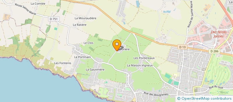 localisation de l'entreprise MADAME BRIGITTE LEDEVIN  PORNIC