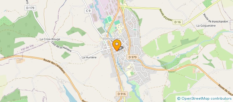 localisation de l'entreprise MADAME BRIGITTE LEFEBVRE à VIMOUTIERS