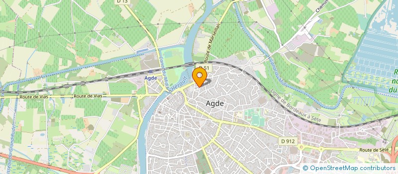 localisation de l'entreprise MADAME BRIGITTE LEFOURNIER  AGDE