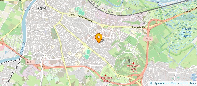 localisation de l'entreprise MADAME BRIGITTE LEGA à AGDE