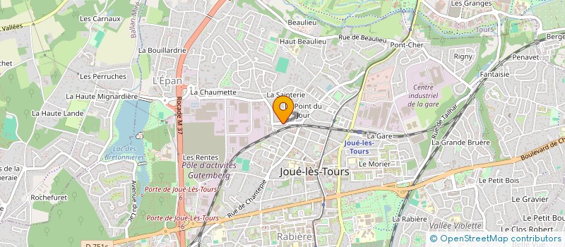 localisation de l'entreprise MADAME BRIGITTE LEGRAND  JOUE-LES-TOURS