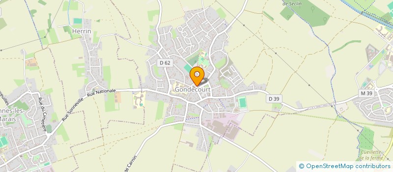 localisation de l'entreprise MADAME BRIGITTE LEHOUCQ  GONDECOURT