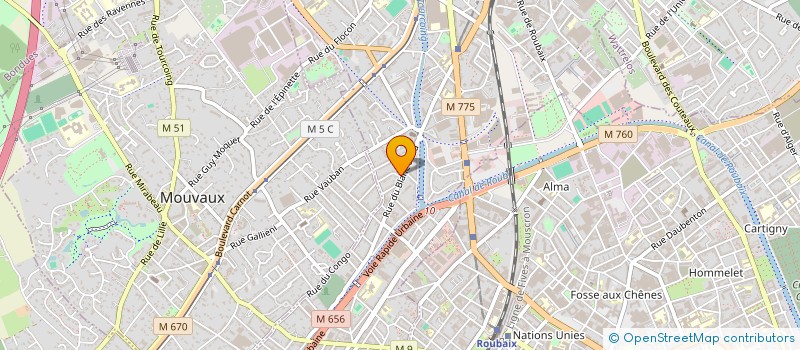 localisation de l'entreprise MADAME BRIGITTE LEMAIRE à TOURCOING