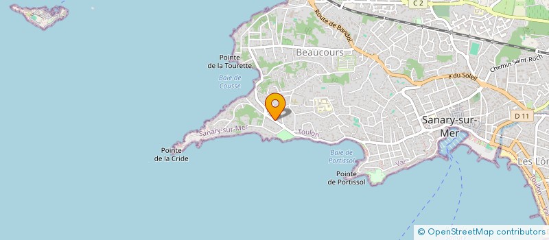 localisation de l'entreprise MADAME BRIGITTE LEMAIRE à SANARY-SUR-MER