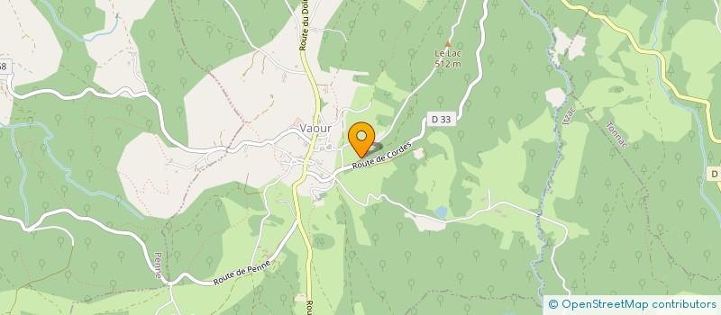 localisation de l'entreprise MADAME BRIGITTE LEMASSON  VAOUR