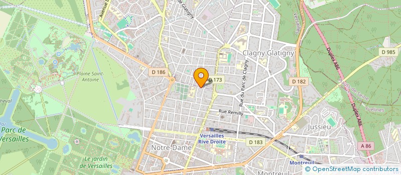 localisation de l'entreprise MADAME BRIGITTE LEMEUNIER à VERSAILLES