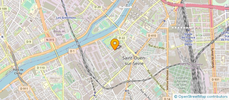 localisation de l'entreprise MADAME BRIGITTE LEONARD à SAINT-OUEN-SUR-SEINE