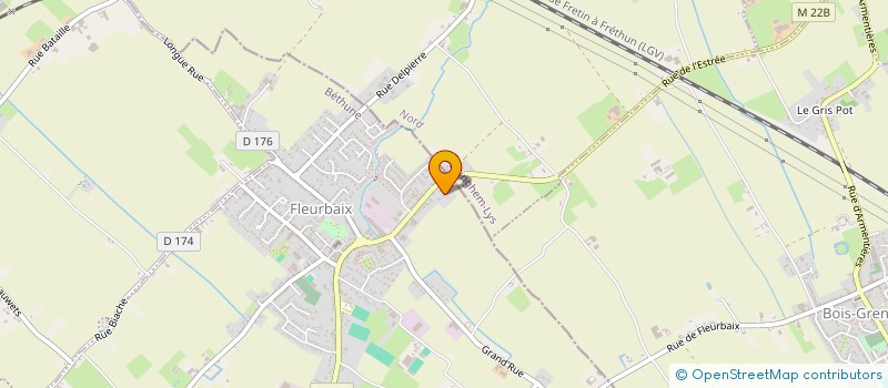 localisation de l'entreprise MADAME BRIGITTE LEPERS  FLEURBAIX
